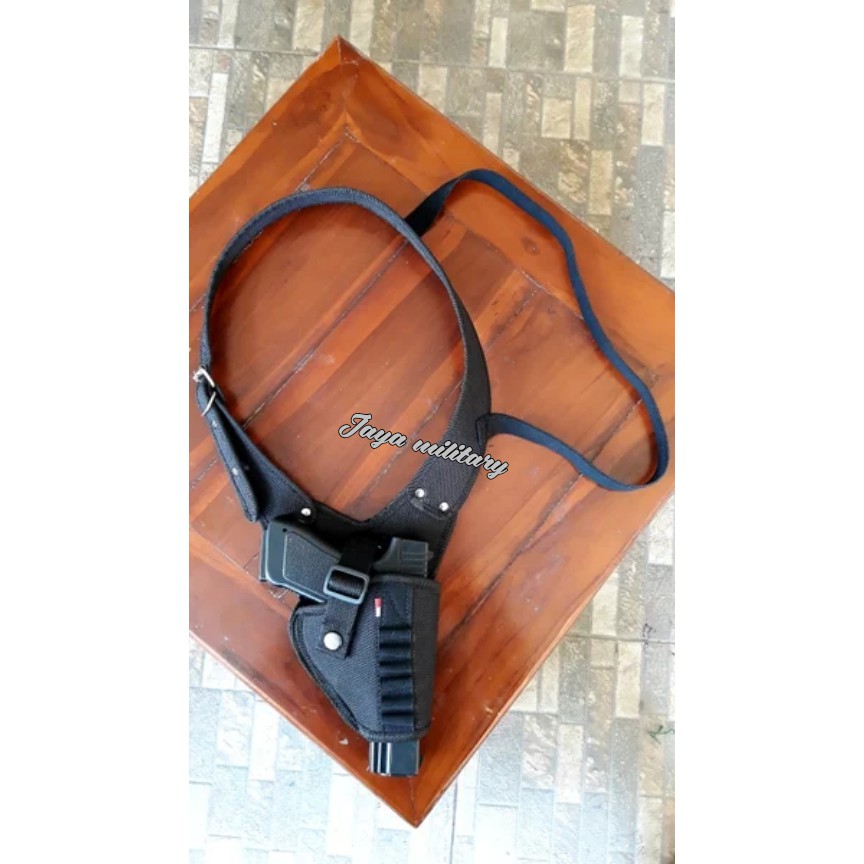 SARUNG PISTOL KETIAK / HOLSTER 1/ PISTOL CASE/ SARUNG PISTOL REVOLVER/SARUNG PISTOL GLOCK/ AIRSOFT