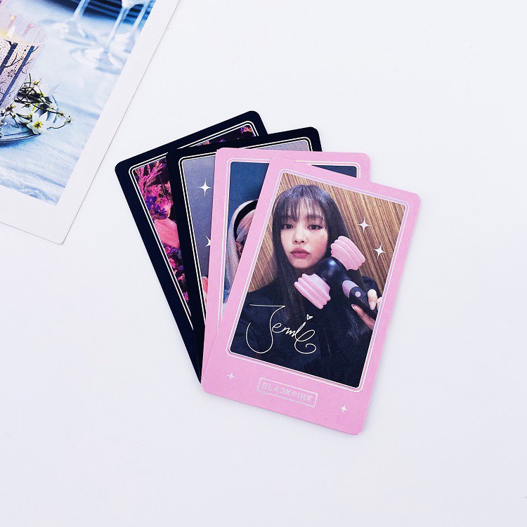 [BS] BISA COD 4pcs Photo Card Blackpink Light Stick Ver 2 Lomo Card Kartu Foto - KP725