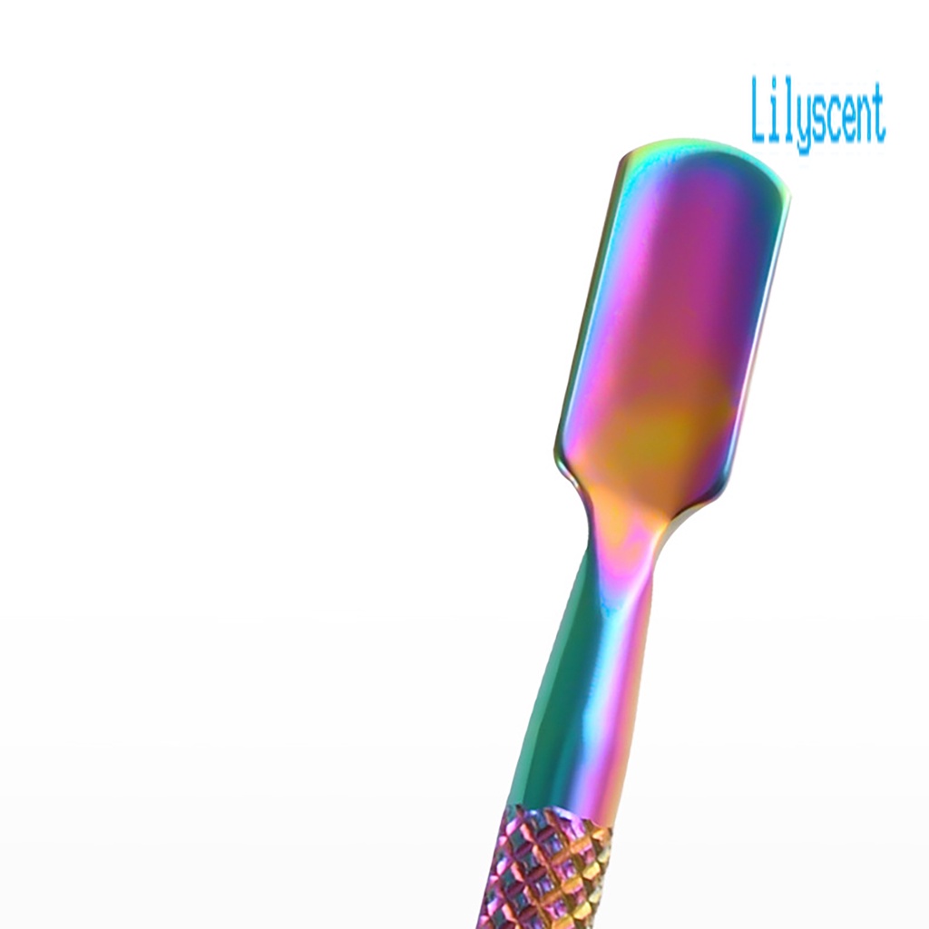 Pusher Kutikula Kepala Ganda Bahan Stainless Steel Anti Karat Untuk Rumah