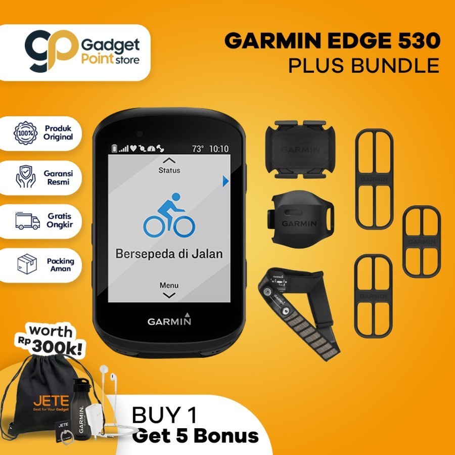 Garmin EDGE 530 BUNDLE - Garansi Resmi TAM 2 Tahun