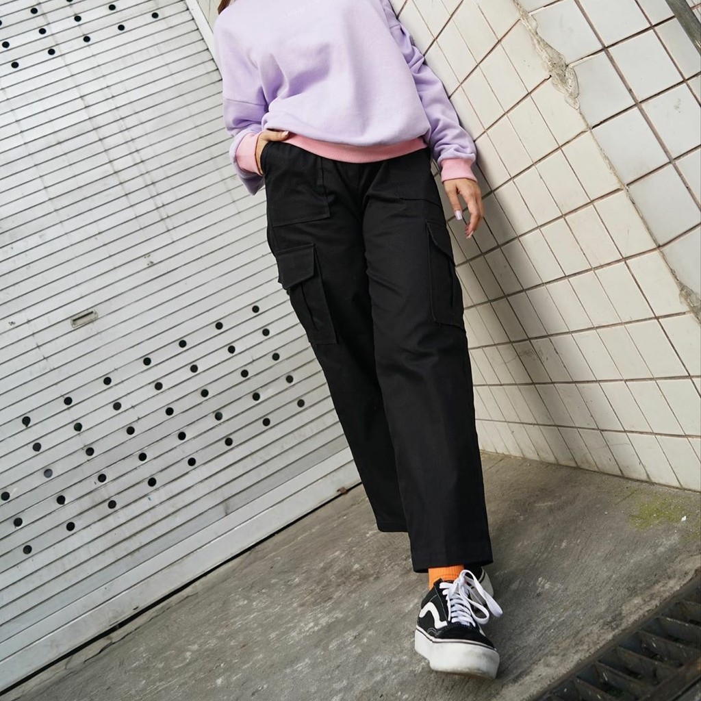 STACIE PANTS POCKET - CELANA WANITA - BAWAHAN WANITA - CELANA PANTS WANITA - CELANA PANJANG
