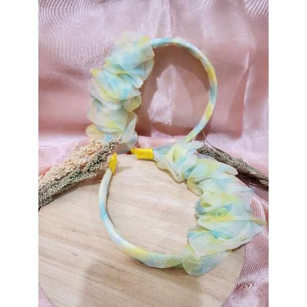 ( SATUAN ) BANDO KOREA SCRUNCHIE KERUT SAMPING