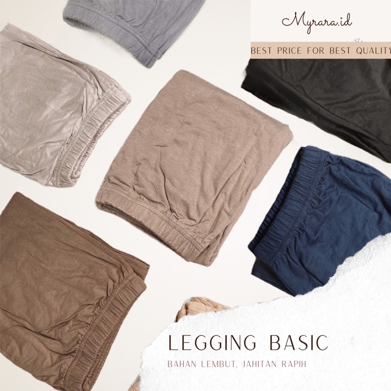 LEGGING BASIC BAHAN SUPER LEMBUT DAN NYAMAN (PO MAX 3 HARI)