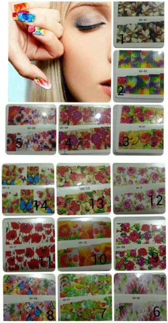 NAIL WATER DECAL DECALS TRANSFER