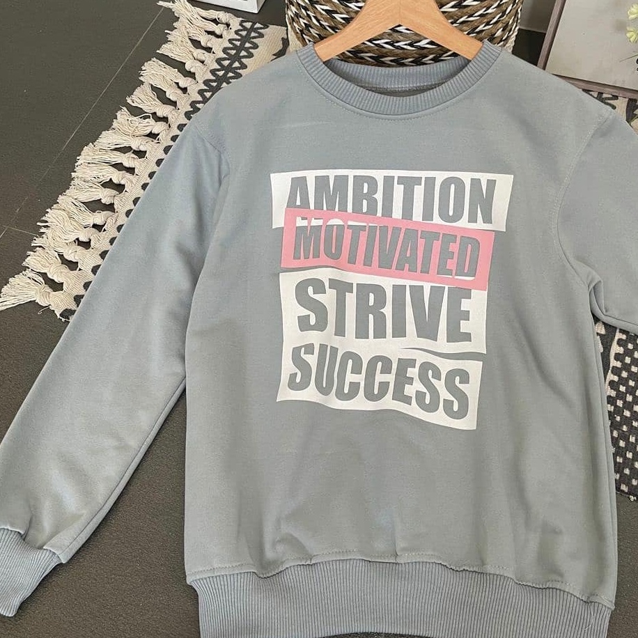 Primadona Sweatshirt Anak Tanggung Lettering Ambition Outwear Tebal