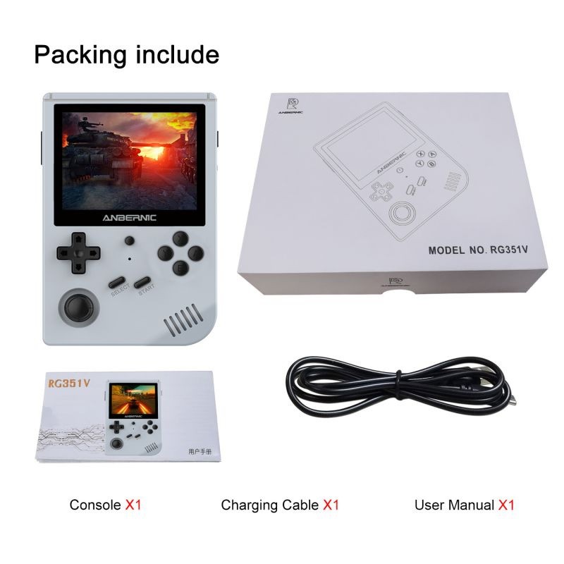 ANBERNIC RG351V - Emulator Retro Game Console 64GB 3.5-inch IPS Screen