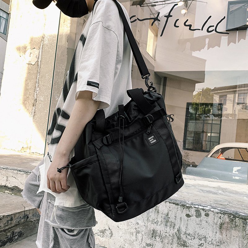 SmallLee Messenger Bags Pria Nilon Tahan Air Besar Tas Bahu Desainer Terkenal Merek Kualitas Tinggi Pria Hip Hop Streetwear Tas Travel