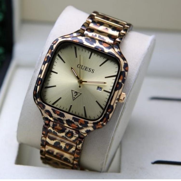 "SAR. 317232" jam tangan wanita guess leopard