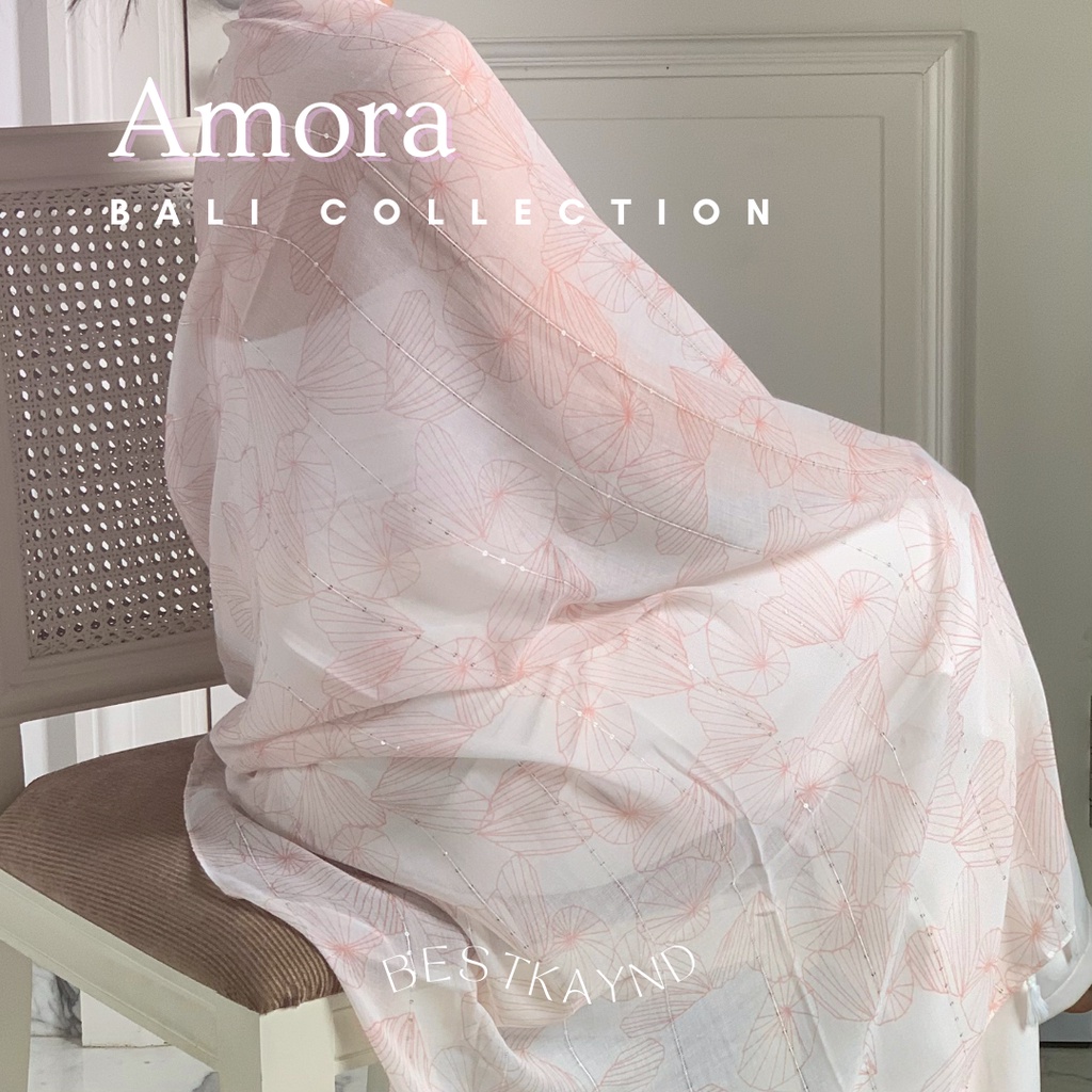 Amora Shawl - Bali Collection | The Best Kaynd |  Premium Scarf Selendang Pashmina Syal Shawl Pasmina Hijab Kain Batik