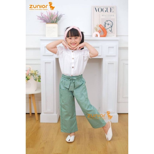 Celana Anak Perempuan Kulot Zunior Premium 1-12 Tahun