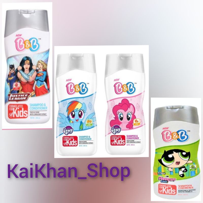 New B&amp;B Kids Shampo &amp; Conditioner [ 200ml ]