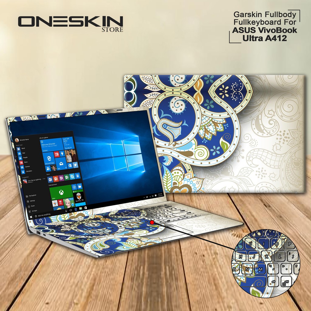 Garskin Laptop Cover Asus A412FL-EK701T A412FL-EK702T A412FL-EK703T FB