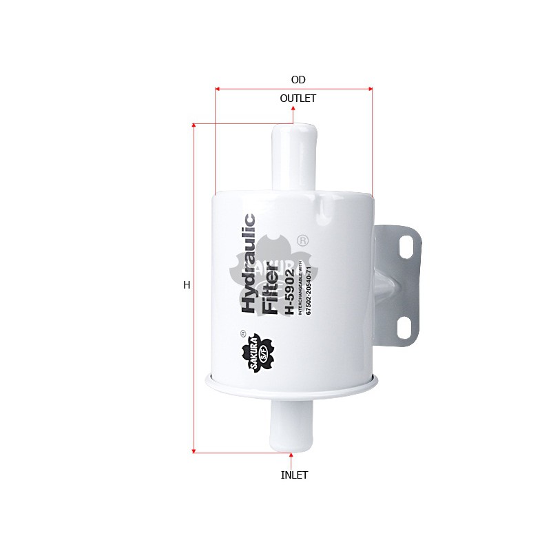 Sakura Filter Oli Hydraulic H-5902 Forklift