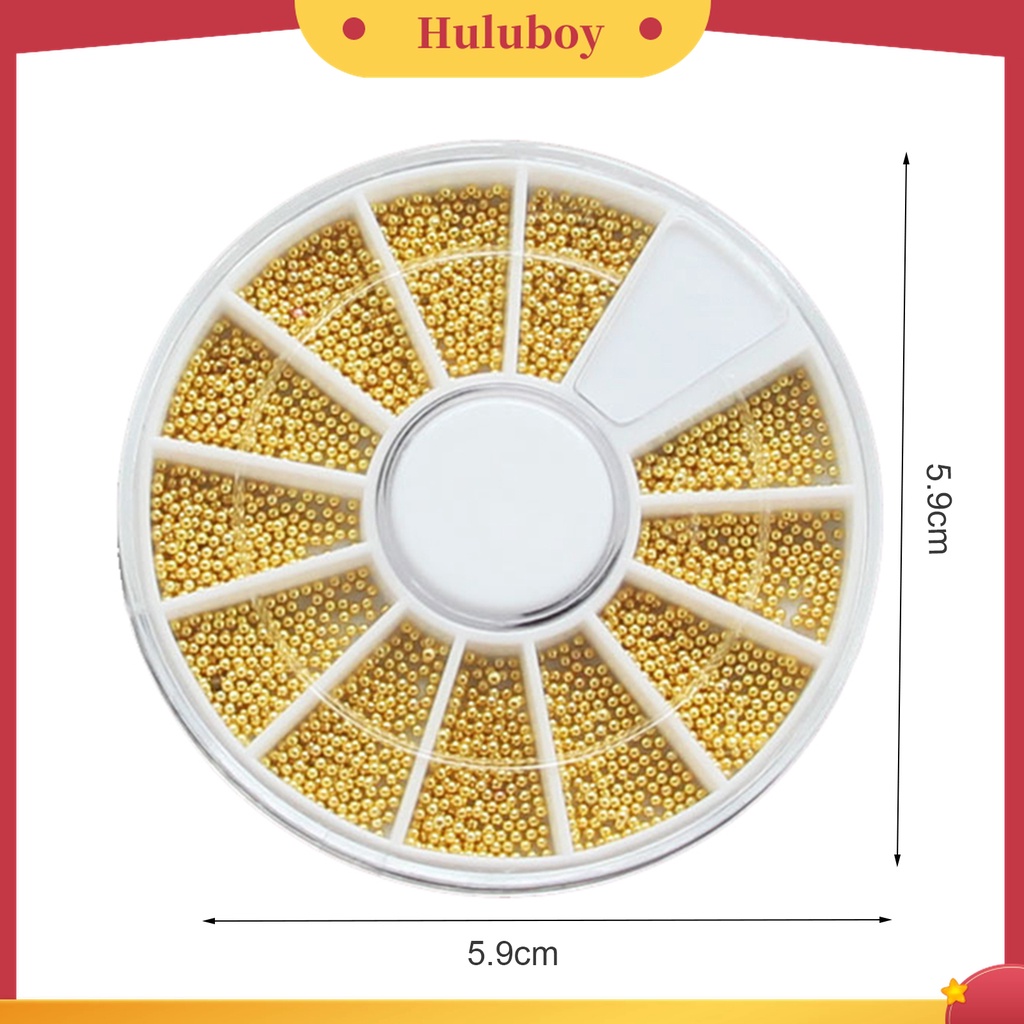 Huluboy Huluboy♡ Manik-manik Metal 3D Multifungsi Untuk Dekorasi Nail Art