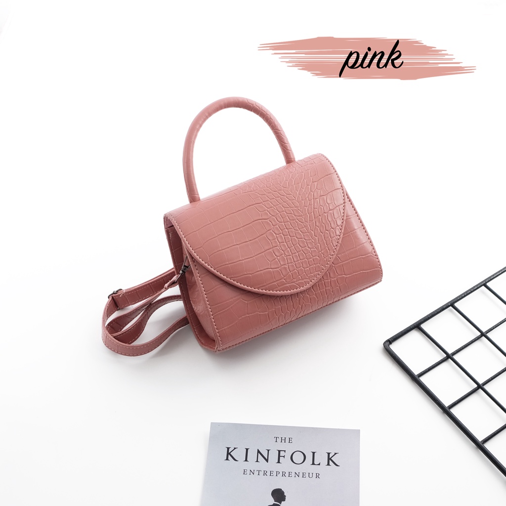 Slingbag Croco Oval - Tas Selempang Wanita