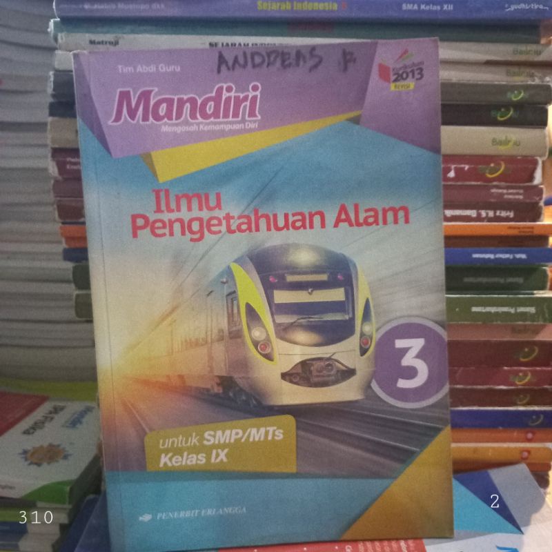 BEKAS MANDIRI IPA SMP KELAS 3 ERLANGGA