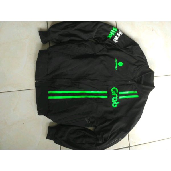 jaket bomber grab hitam murah meriah