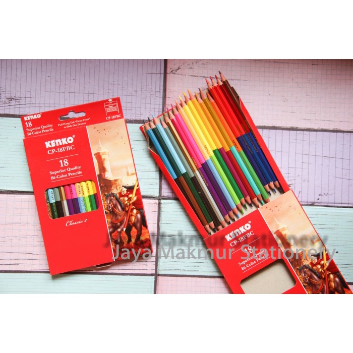 

Jualan Pensil Warna Kenko Bi Color 36 Warna Cp-18Fbc Terlaris
