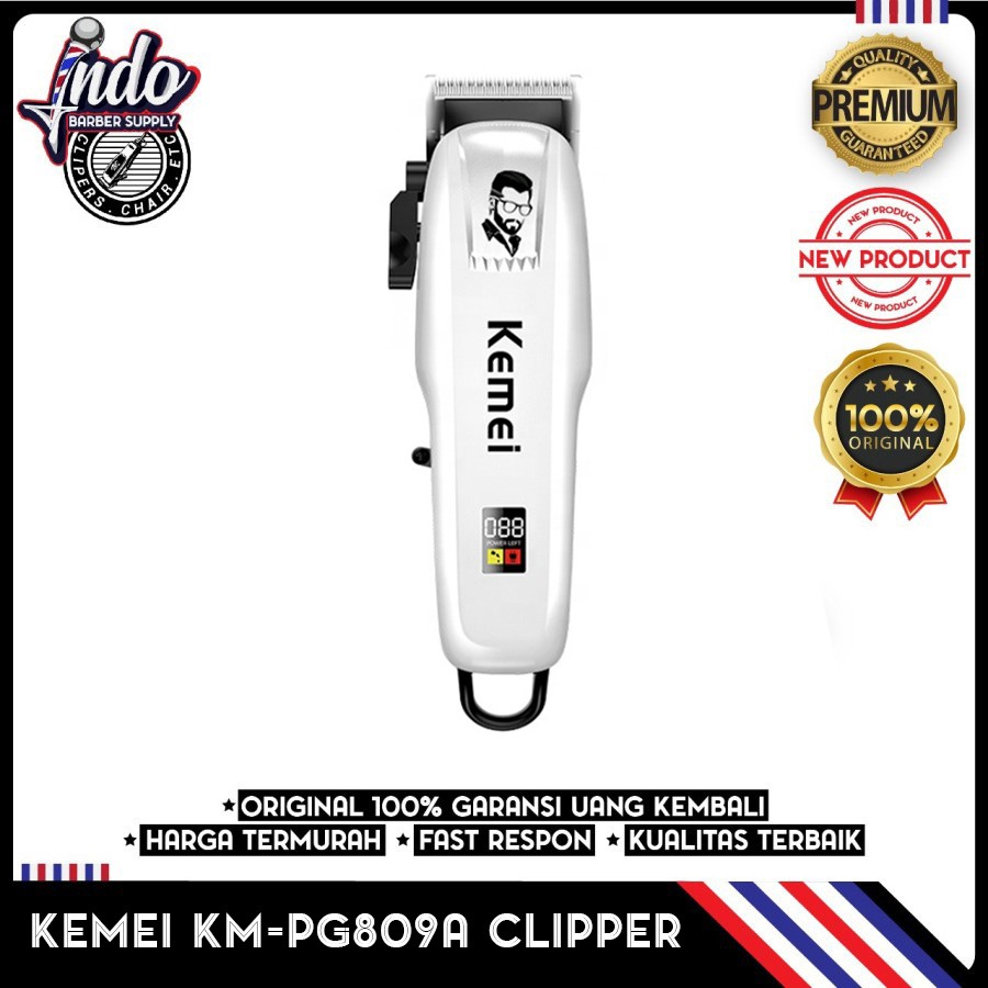 Hair Clipper Kemei KM-809A Alat Mesin Cukur Rambut Original