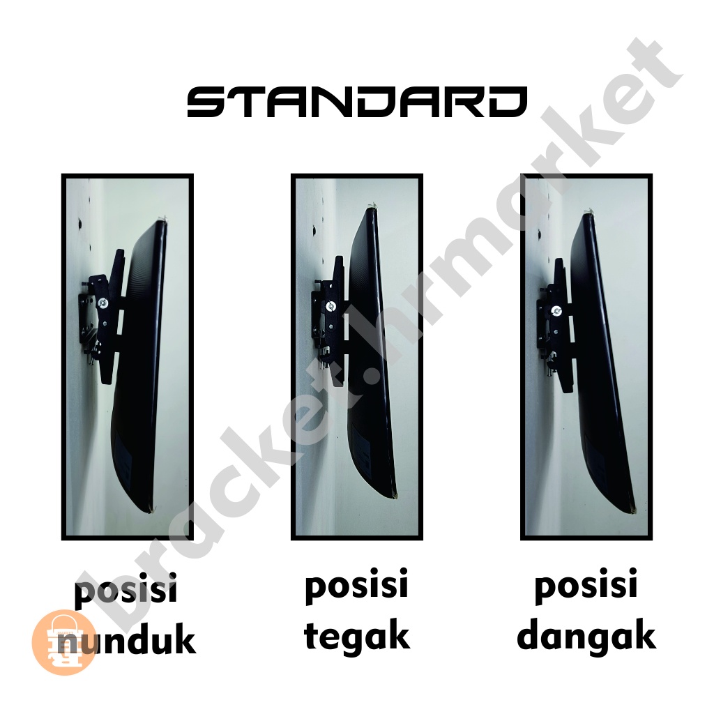 Bracket TV LED LCD 32 40 43 24 21 29 17 14 Inch Dijamin Cocok 14 - 43 In 2 Arah Universal Breket TV Briket TV Braket TV Bracket TV Gantungan TV Tembok Tempelan TV Dinding HR1 Fasa