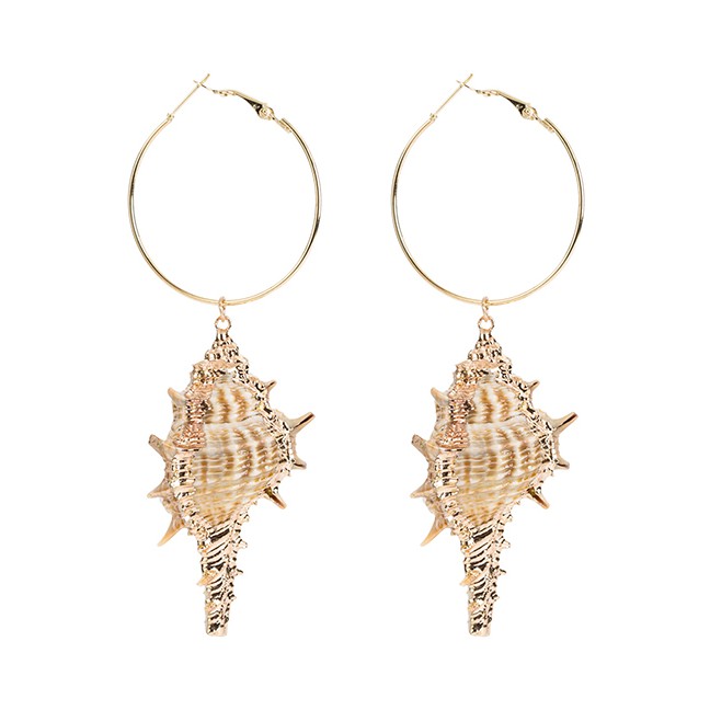 LRC Anting Tusuk Fashion Shell Shell Earrings F33094