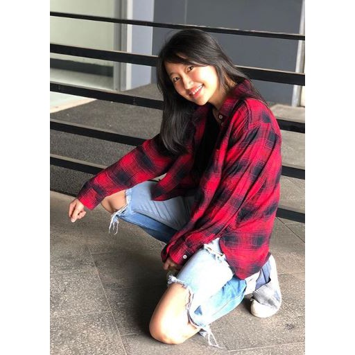 American Eagle Flanel Boyfriend Fit Shirt UNISEX - Red