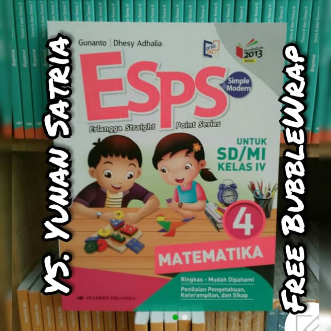 

❤BISA COD❤ Buku ESPS MATEMATIKA Kelas 4 SD kurikulum 2013