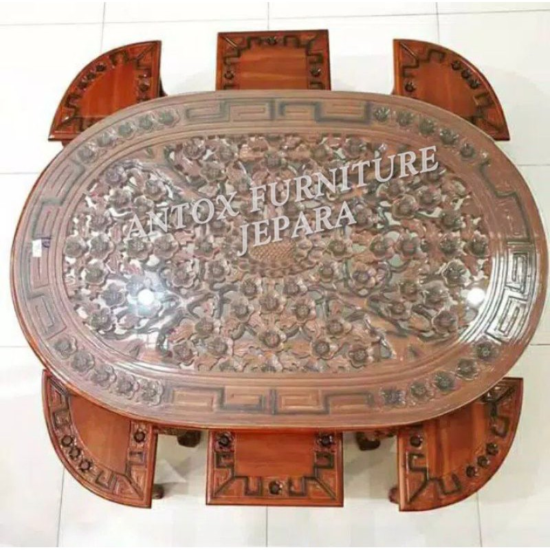 meja kopi Osin kayu jati furniture Jepara