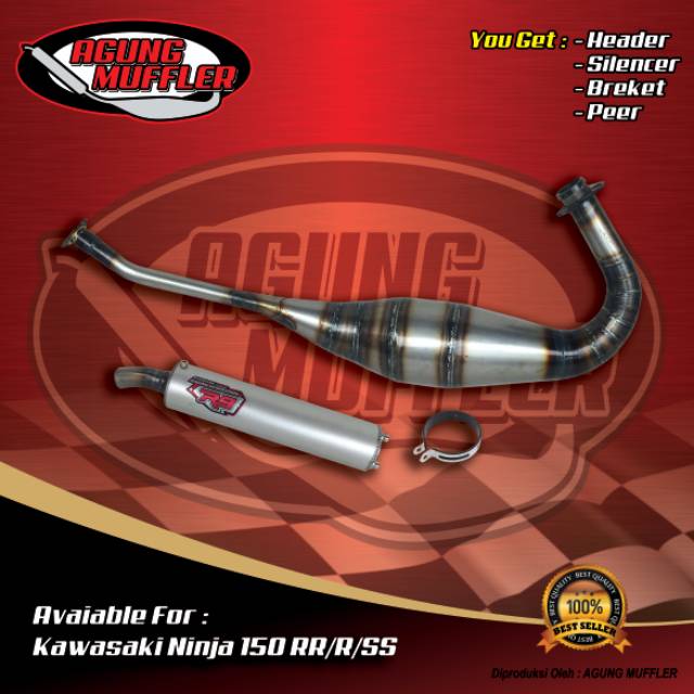 Knalpot R9 Ninja rr & r Plat Cobra