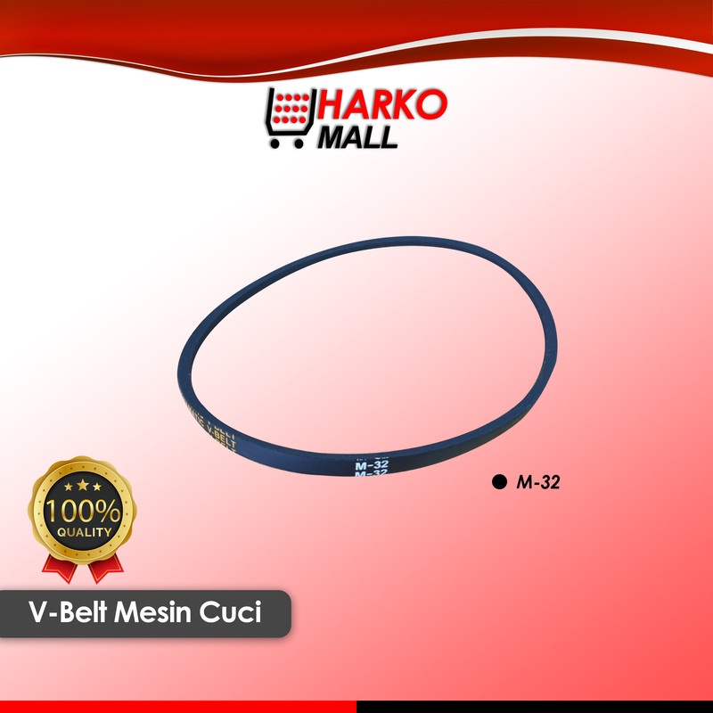 Karet Vanbelt Mesin Cuci Vanbel / Fan V Belt Universal untuk merk SANYO SHARP LG Ukuran M-32