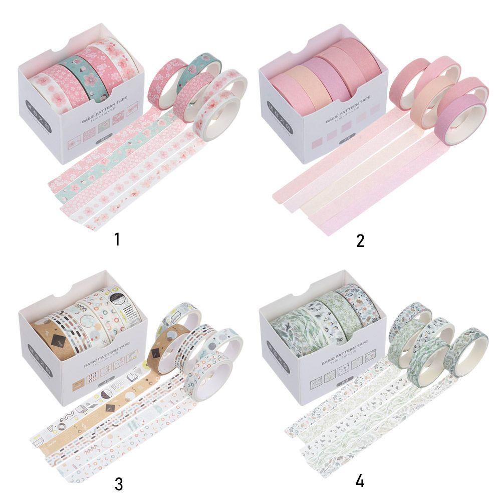 Nanas 花合5 Lusin.Ng Tape Grid Sakura Washi Diy Alat Tulis Hadiah Sekolah Supplier