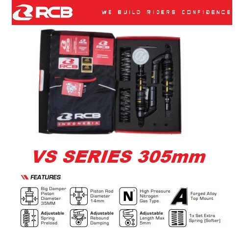 SHOCKBREAKER SHOCK BELAKANG TABUNG NEW NMAX N MAX 155 2020 AEROX 155 RCB VS BLACK SERIES ASLI ORI