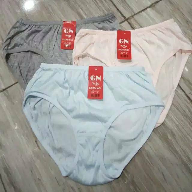 Celana Dalam Wanita Jumbo L XL XXL/3L / CD Jumbo 3L Golden Nick / CD Cewek Jumbo 3L / CD Murah Jumbo