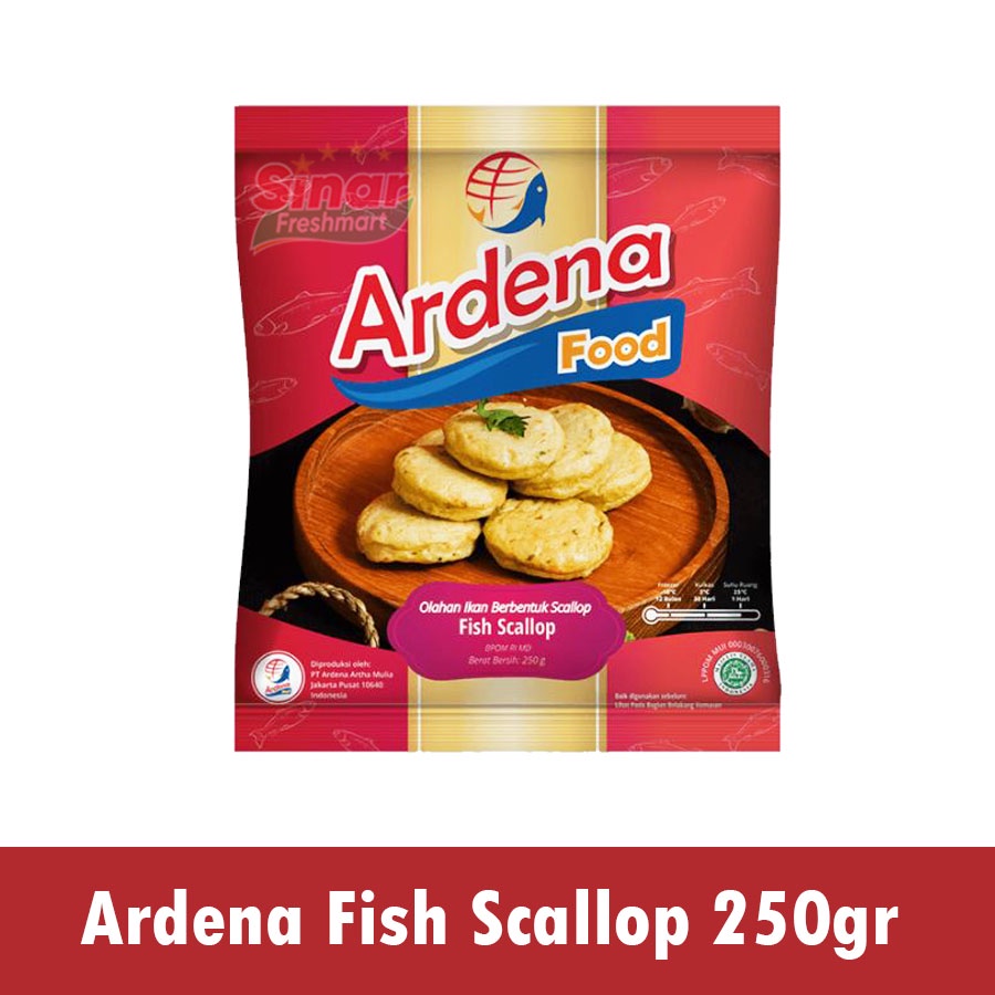 

[SINAR.FRESHMART] ARDENA FISH SCALLOP / IKAN OLAHAN [250gr]