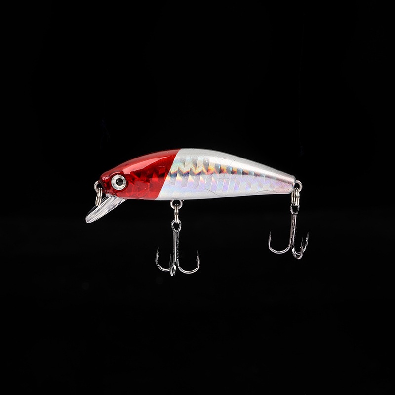 200Pcs New Sinking Minnow Umpan Pancing 55mm 6.5g Fishing Bait 3D Eyes Swimbait Fishing Lure Ikan Kail Bass Wobbler Tackle