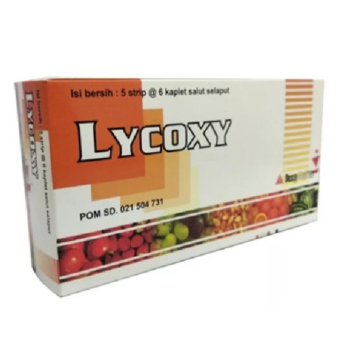 LYCOXY STRIP TABLET - Suplemen Antioksidan Daya Tahan Tubuh Multivitamin Licoxy Licoksi Likoksi