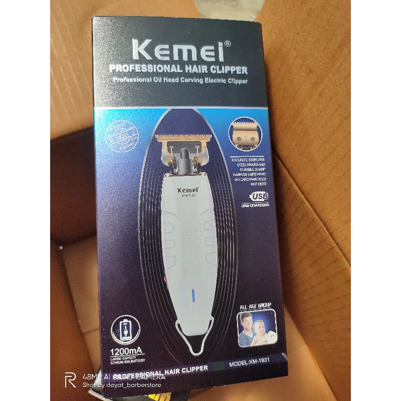 Kemei Trimmer Cordless T-Outliner Terbaik Kemei KM-1931 Detailer