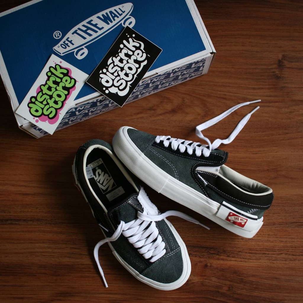 vans slip on cap lx black
