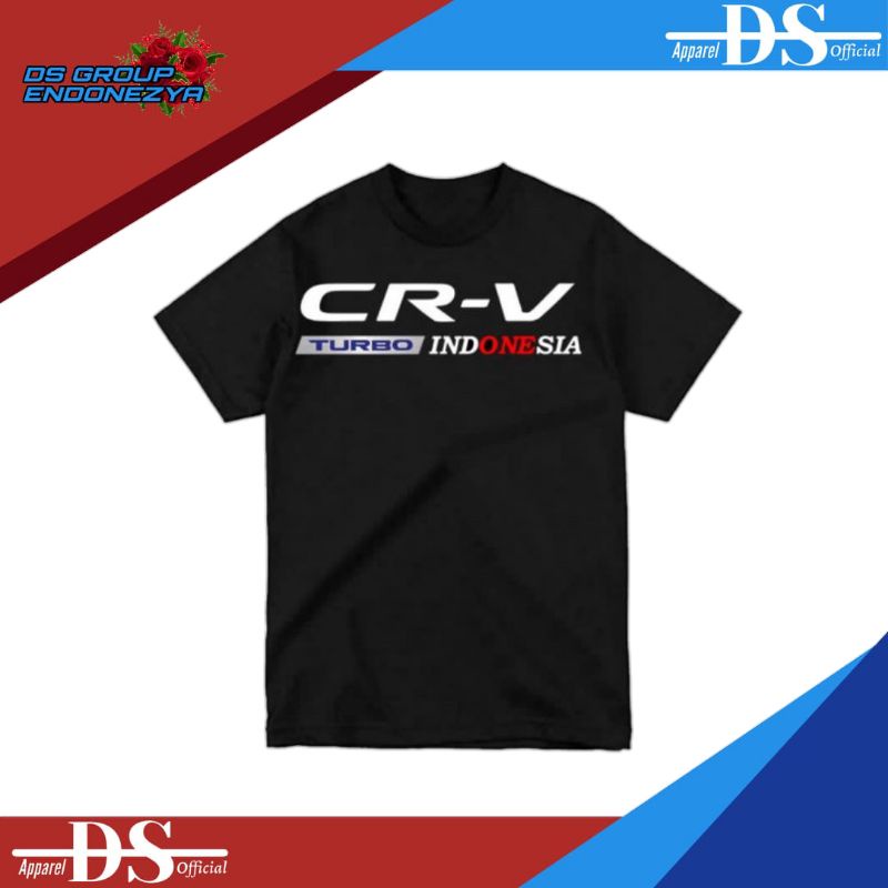 Kaos Distro Pria Kaos Club Mobil CRV Turbo Indonesia