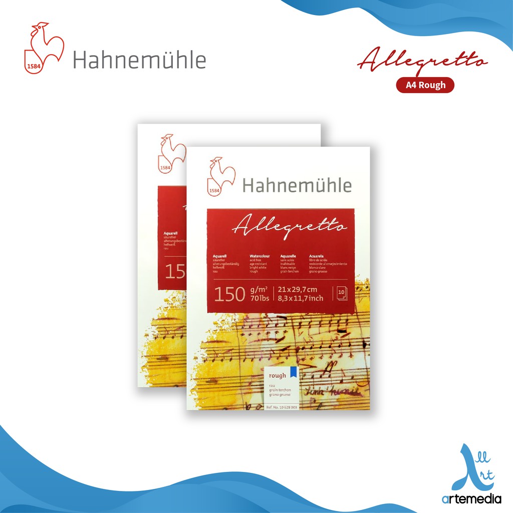 

Hahnemuhle Allegretto A4 Watercolor Pad Paper Block