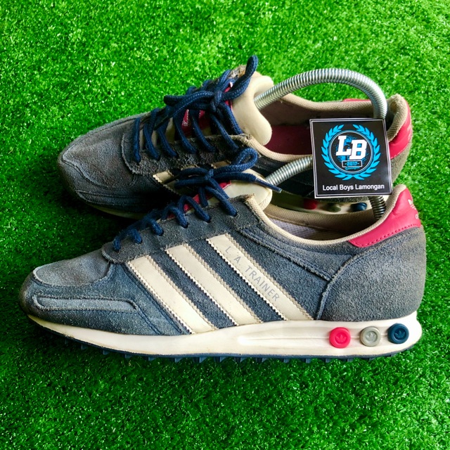Sepatu Adidas La Trainer navy