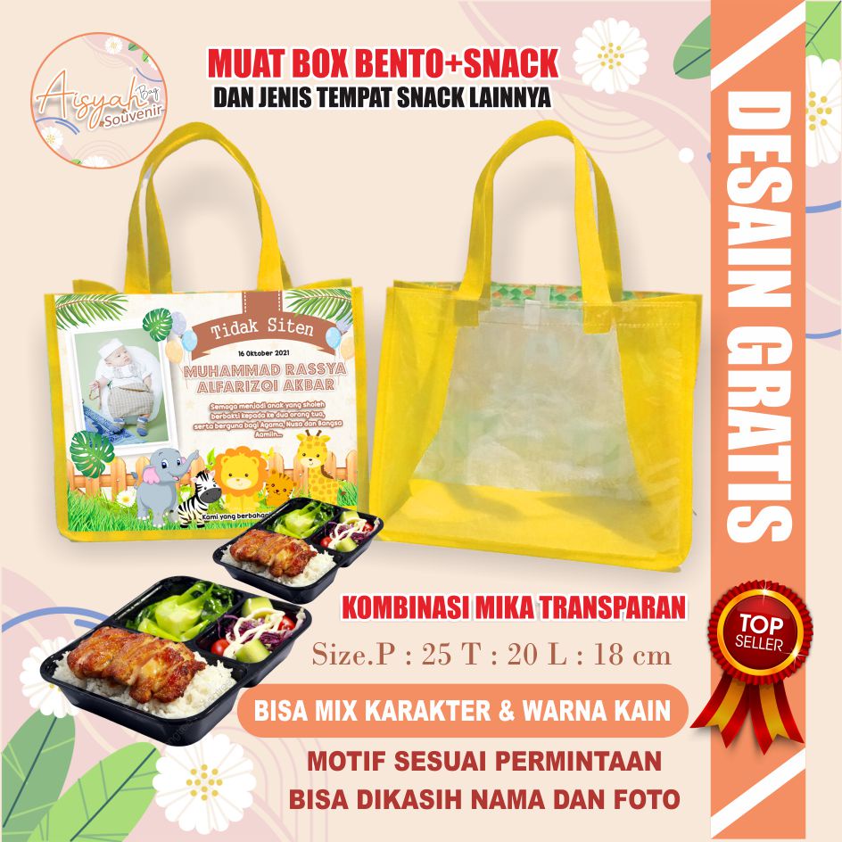 

TAS ULANG TAHUN / TAS ULTAH / TAS ULTAH HOKBEN / TAS BENTO KOMBINASI MIKA