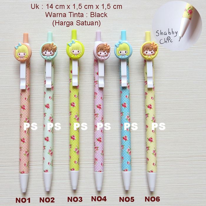

Bolpen Tinta Shabby Chic Flower
