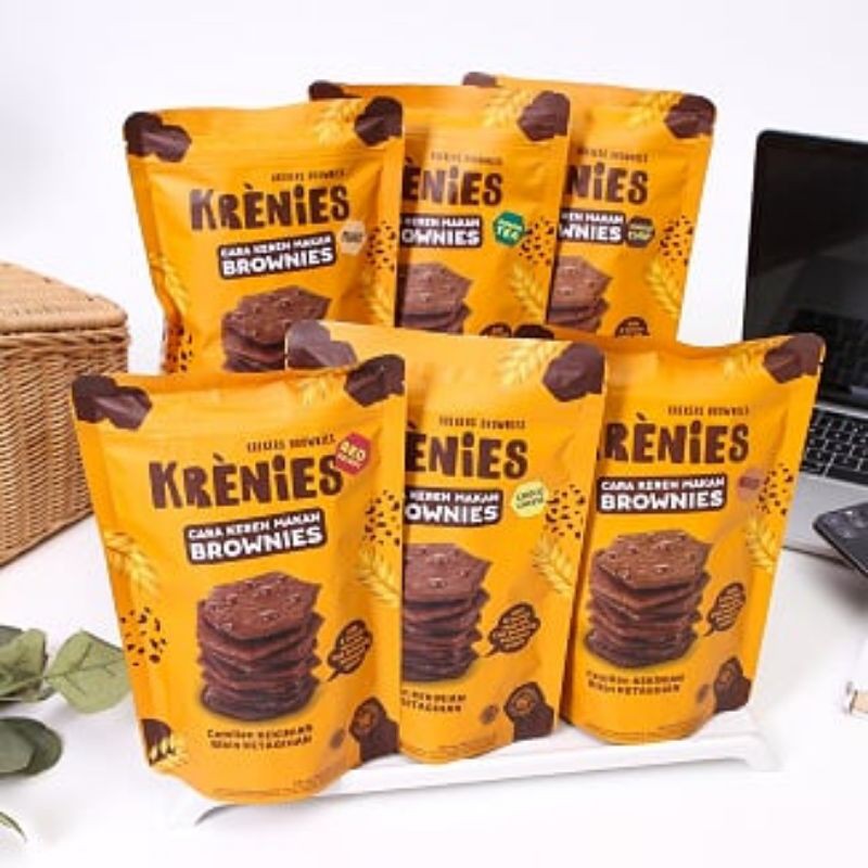 

KRENIES KREKES BROWNIES Cemilan Kekinian 60gr