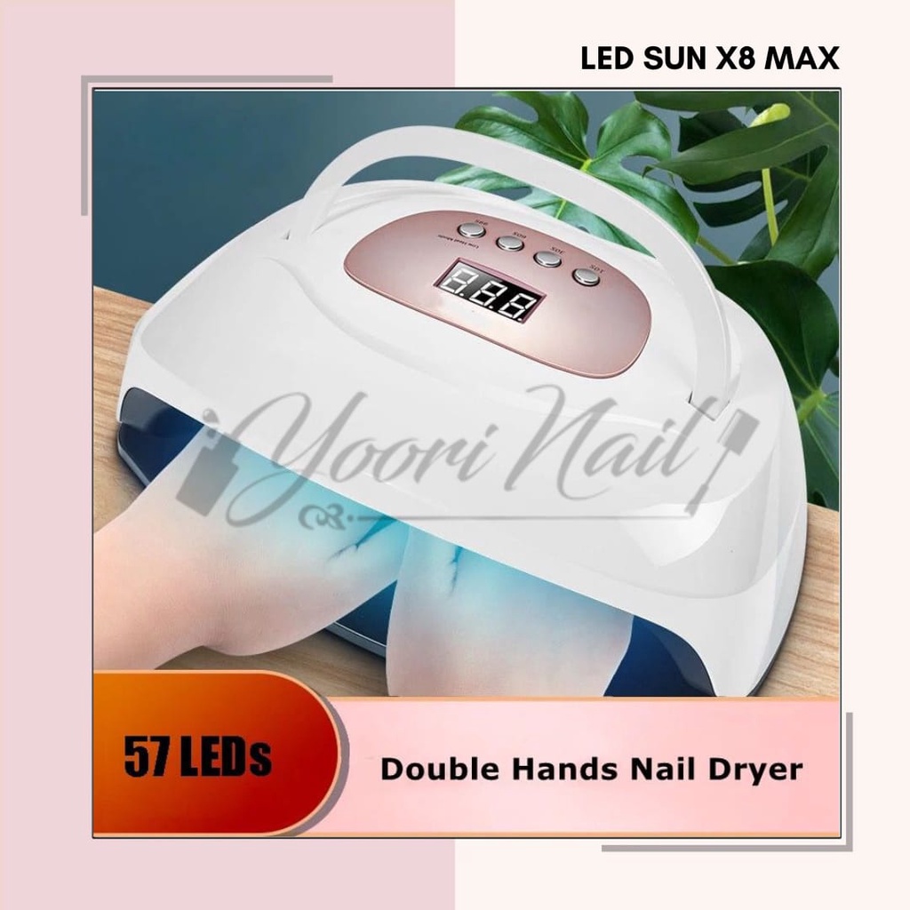 LED SUN X8 MAX uv led nail dryer pengering kutek gel led lamp