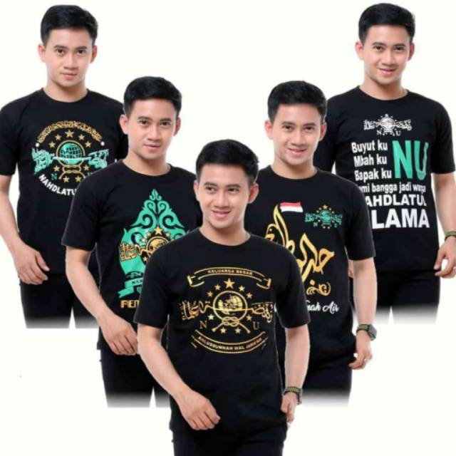 KAOS NU PENDEK KUALITAS DISTRO - 100% COTTON Combet 30s - Sablon Plastissol