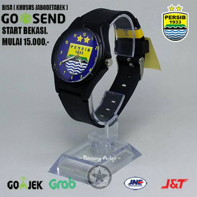 JAM TANGAN PERSIB ANTI AIR (+BOX JAM BB &amp; +BATREI CADANGAN)