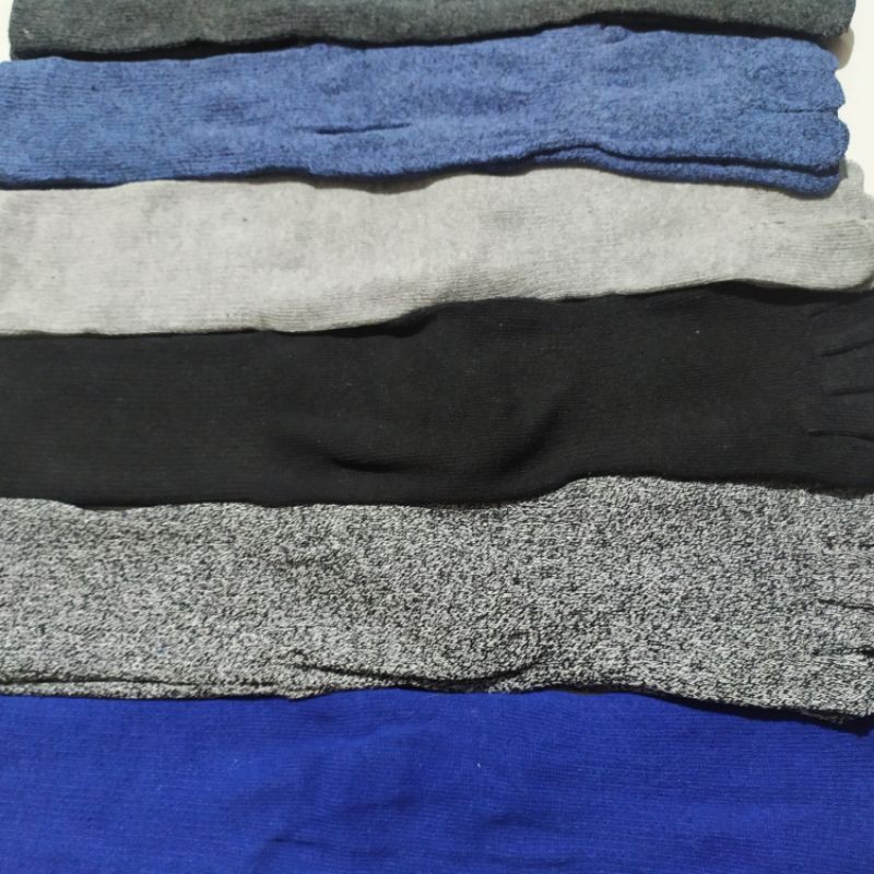 kaos kaki 5 jari pria panjang/3 pasang mix warna/kaos kaki berjari/kaos kaki kantor