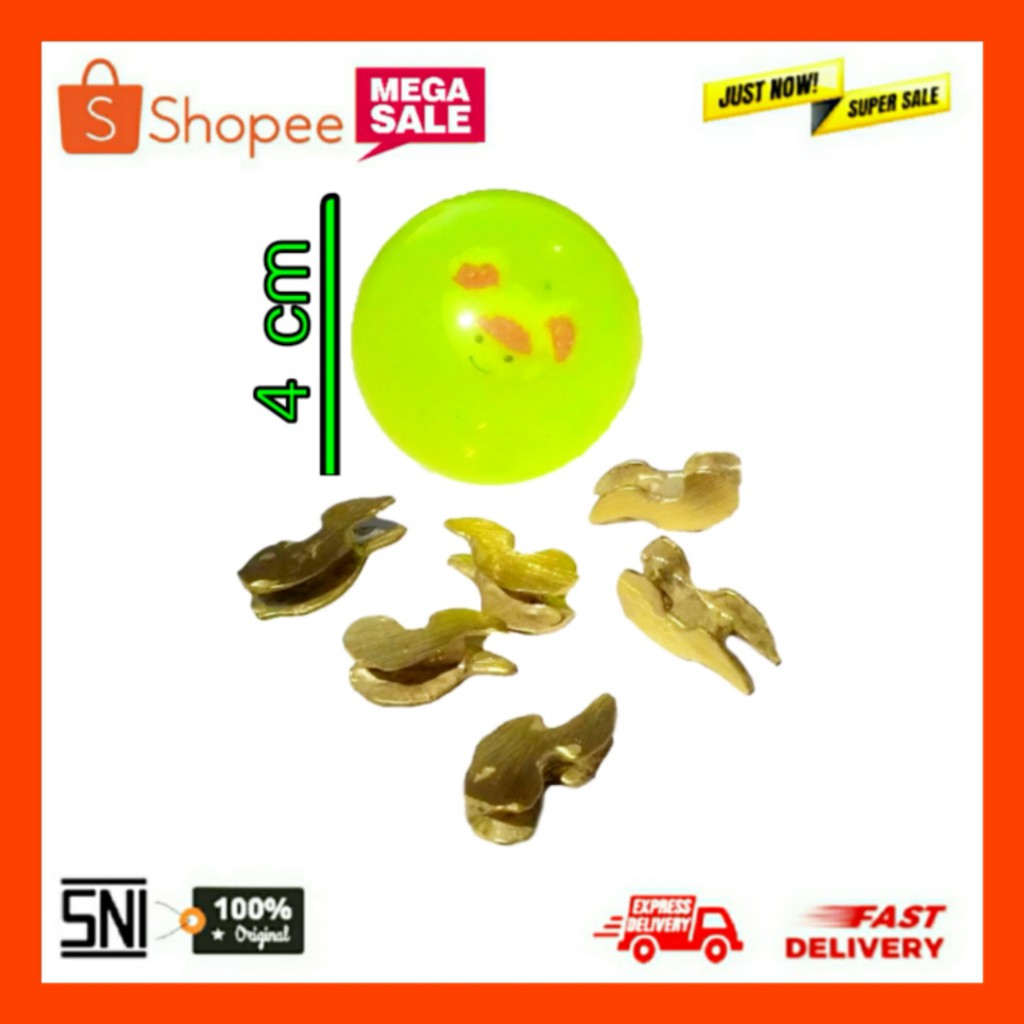 Bola bekel dan biji bekel mainan anak bola bekel besar diameter 4 cm