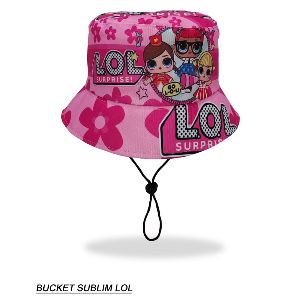 Topi Anak Perempuan Laki Laki Cowok Cewek 2 3 4 5 6 7 8 Tahun Bucket Hat Anak 1 FFD OOTD Fashion Anak Cowo Cewe Kecil Umur Balita Kado Kids Aksesoris Kepala Anak Lucu 1-Sblm LOL Tali